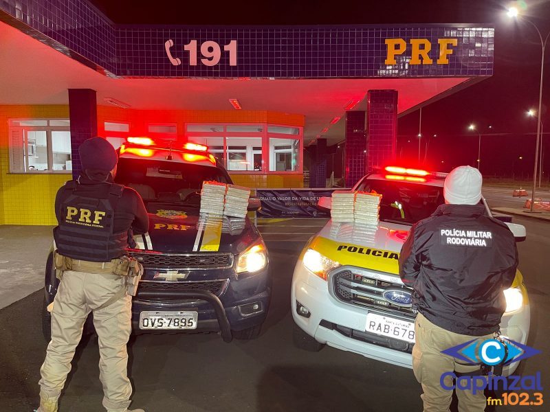 Polícia Rodoviária apreende 30 quilos de cocaína na BR 282, em Joaçaba