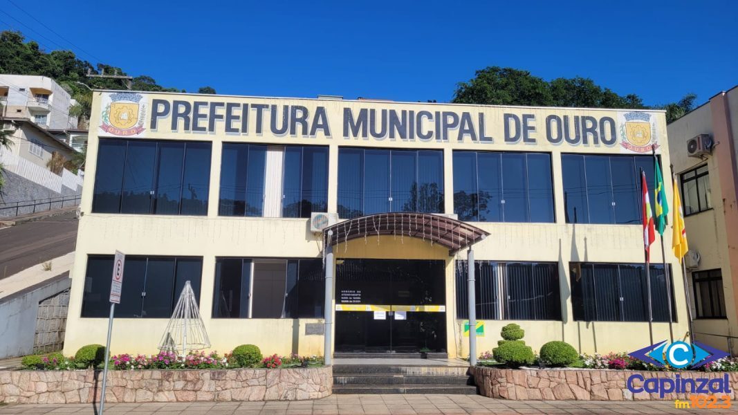 Prefeitura de Ouro promove concurso público para obtenção de cadastros reservas