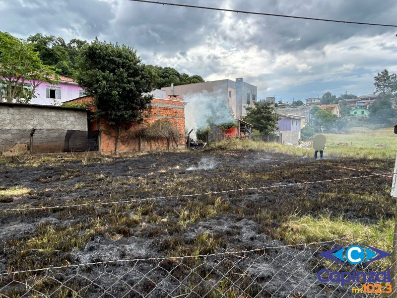 Incêndio em vegetação mobiliza o Corpo de Bombeiros em Capinzal