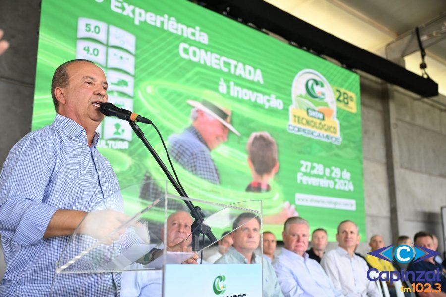 Jorginho Mello prestigia a abertura do 28° Show Tecnológico Copercampos