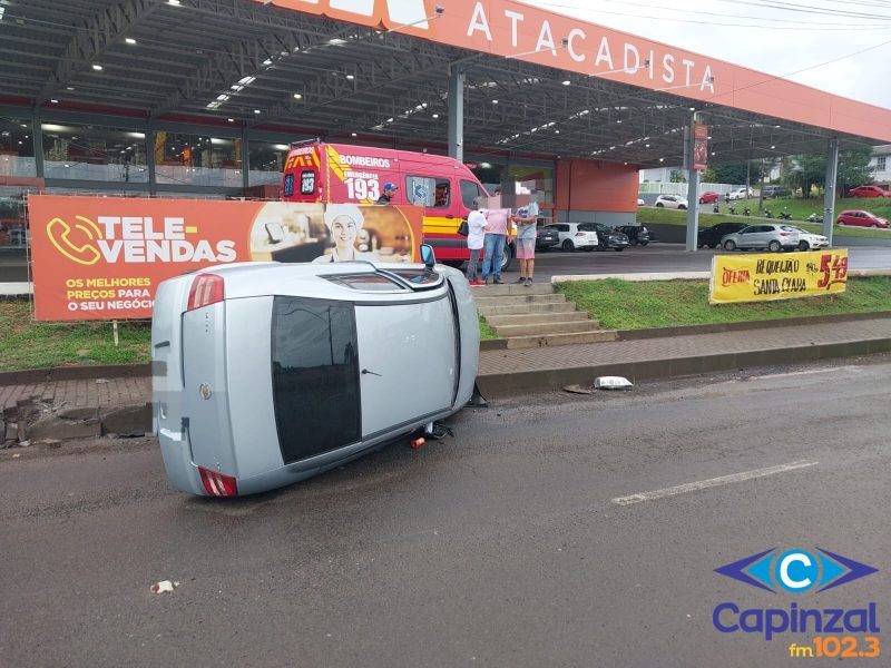 Acidente de trânsito deixa idosa ferida em Videira