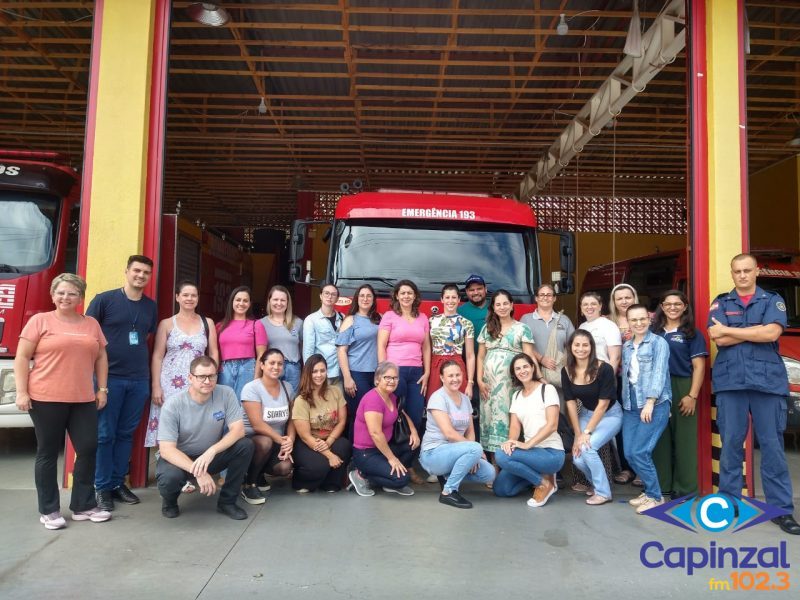 Servidores da Secretaria de Assistência Social participam de Palestra sobre Primeiros Socorros no Corpo de Bombeiros Militar de Capinzal