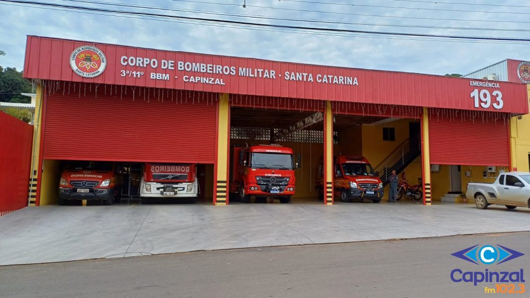 Homem é levado com urgência ao Corpo de Bombeiros de Capinzal após ser atacado por enxame de abelhas