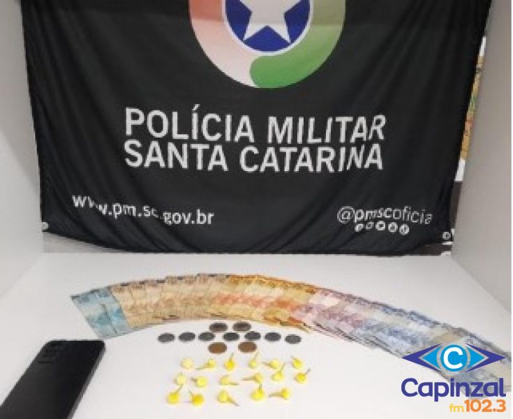 Polícia Militar prende três pessoas por tráfico de drogas em Concórdia