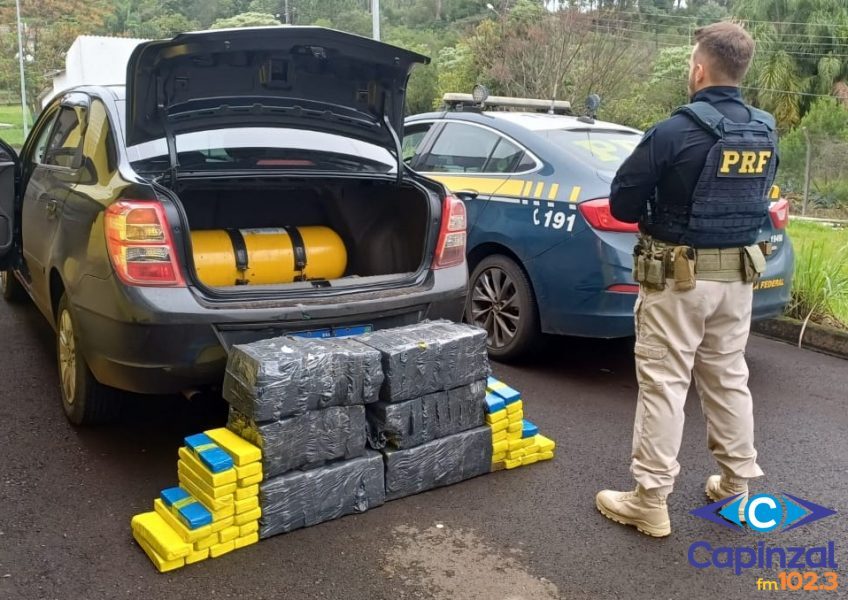 Motorista abandona carro com 150 quilos de maconha em Catanduvas