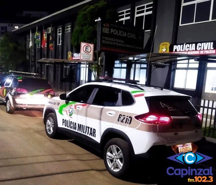 PM apreende arma e expressiva quantidade de drogas em Herval D’Oeste durante a madrugada