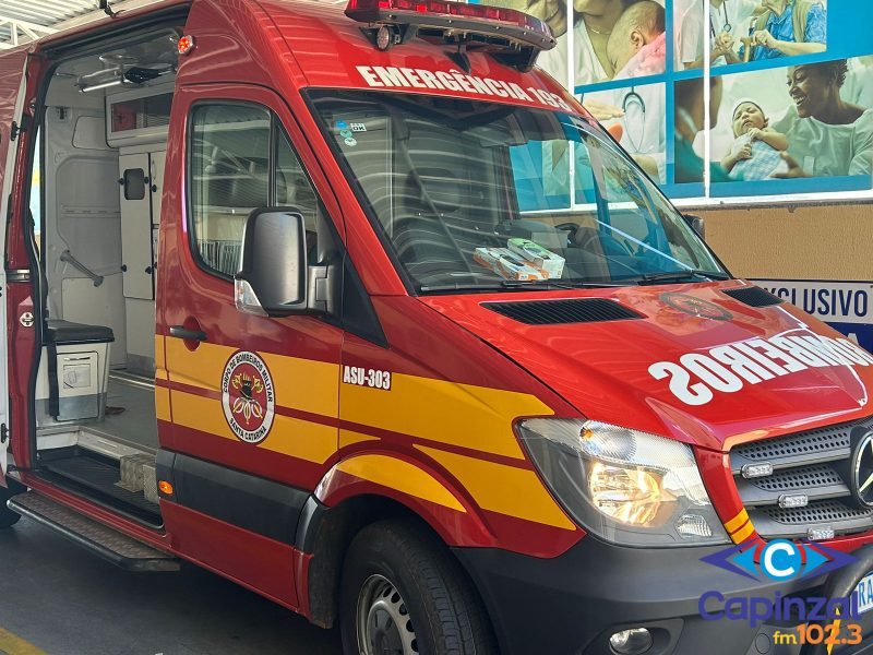 Queda fere motociclista com gravidade no interior de Ouro