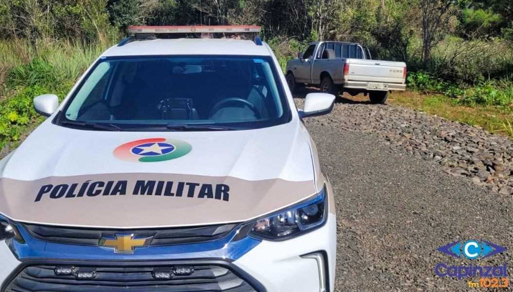 Caminhonete furtada em Caçador é recuperada pela Polícia Militar