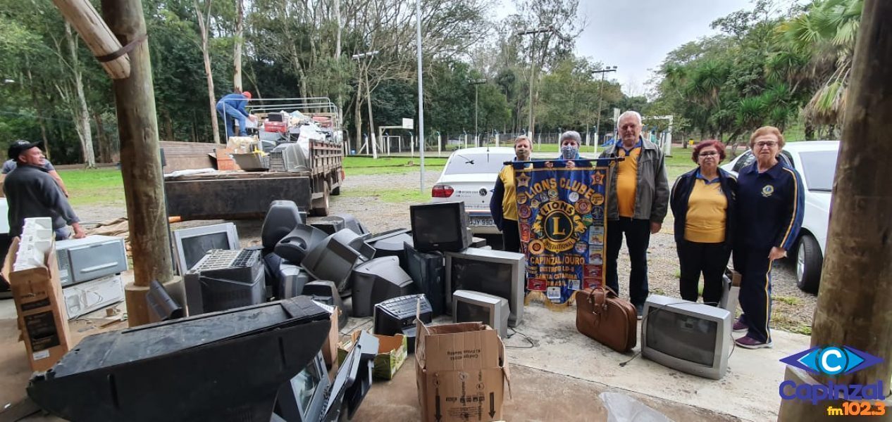 Lions Clube Capinzal/Ouro promove campanha para recolhimento de lixo eletrônico neste sábado (8)