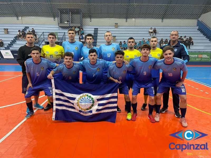 Futsal masculino de Capinzal vence e se classifica para a fase estadual dos Joguinhos Abertos de SC