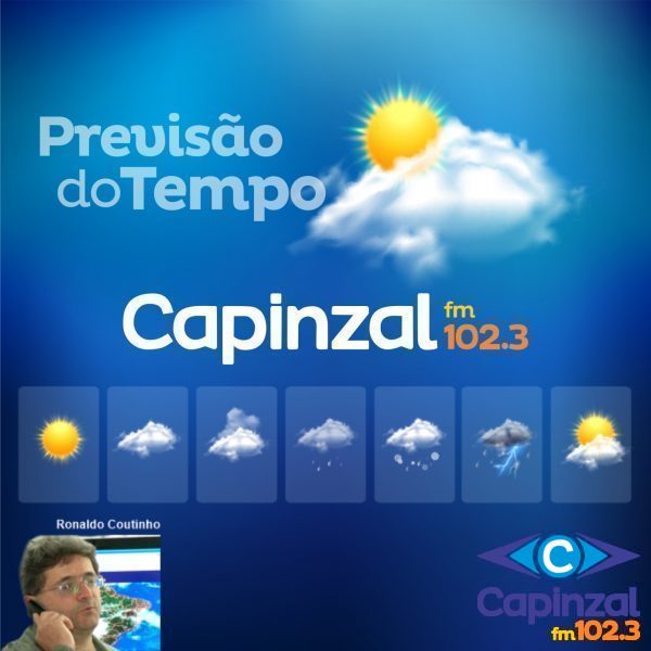 OUÇA: Previsão do tempo para esta quinta-feira (20) com Ronaldo Coutinho