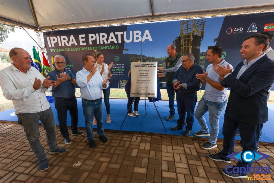 Governador inaugura Sistema de Esgotamento Sanitário da Casan em Ipira e Piratuba