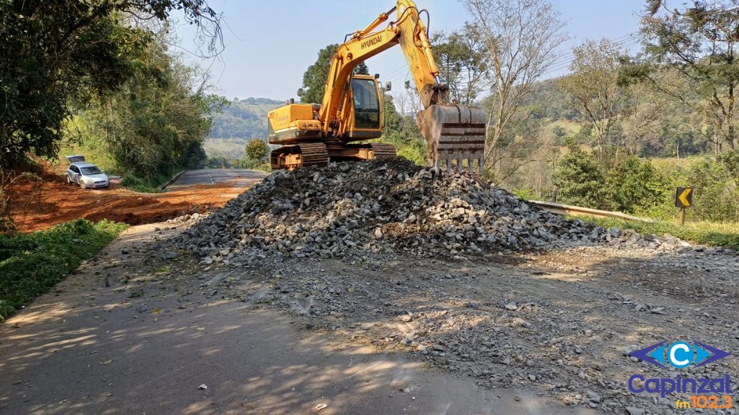 Motoristas devem utilizar desvio na comunidade de Santa Bárbara devido a obras na SC-150