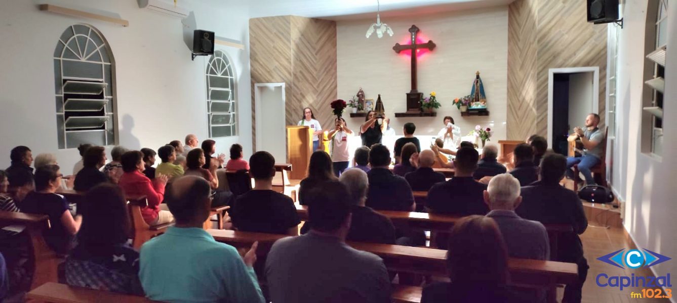 Primeira noite do Tríduo marca início das celebrações em honra a Nossa Senhora Aparecida em Linha Sul