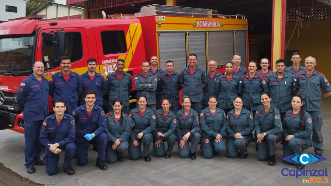 Bombeiros participam de treinamento sobre atendimento pré-hospitalar em Capinzal