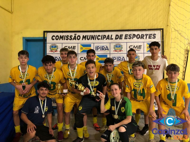 Beija-Flor conquista o título no Campeonato Aberto de Futsal de Ipira na categoria Sub 15