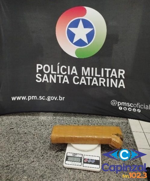 Polícia Militar apreende entorpecente no centro de Campos Novos