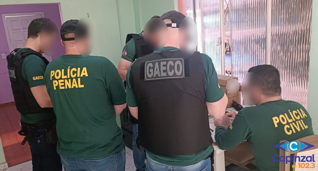 GAECO cumpre mandados em Herval d'Oeste para desarticular organização criminosa