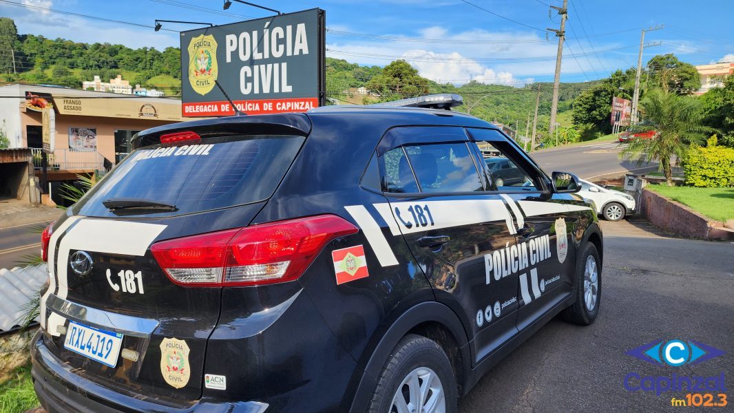 A Polícia Civil prende homem investigado por violência doméstica contra a ex-companheira em Capinzal