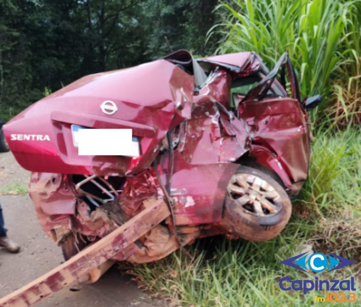 Grave acidente deixa uma vítima fatal e três feridos no acesso a Itá