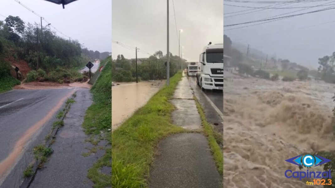 Seis cidades de SC decretam situação de emergência após chuvas castigarem o Estado