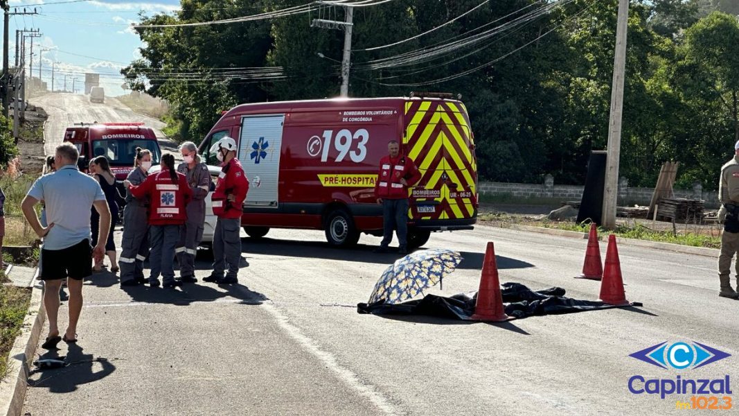 Colisão entre carro e moto resulta na morte de criança em Concórdia