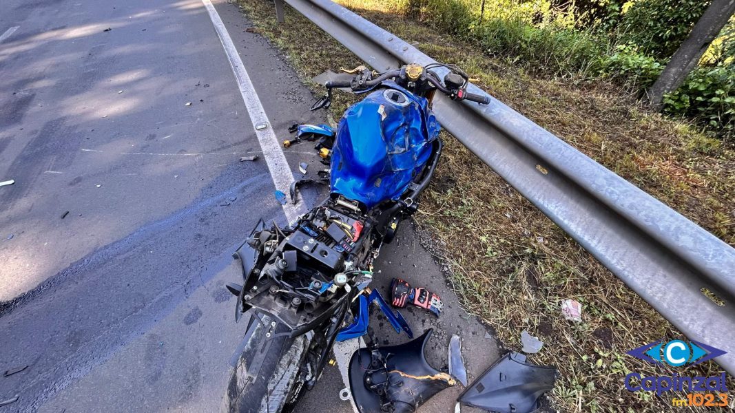 Colisão entre carro e moto mata empresário de Chapecó na BR-282 em Ponte Serrada