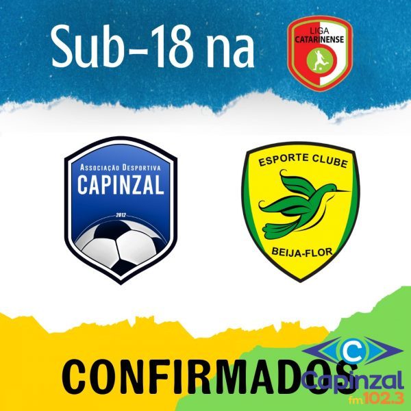 Capinzal Futsal/FME e Beija-Flor/CME Ouro estão confirmados no Estadual Sub 18 da Liga Catarinense