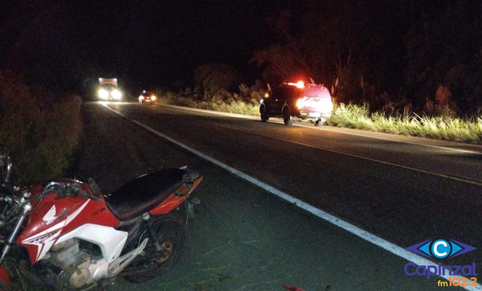 Saída de pista mata passageira de motocicleta na BR-470