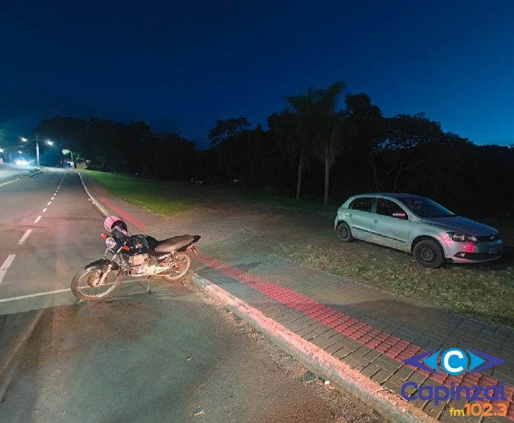 Acidente de Trânsito em Piratuba deixa motociclista ferida