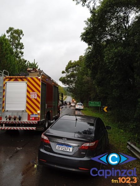 Acidente de trânsito na BR-282 em Catanduvas deixa vítimas e mobiliza equipes de emergência