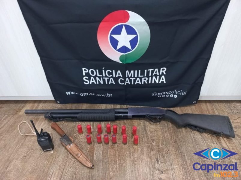 PMA flagra dois homens e um menor com porte ilegal de arma de fogo em Vargem Bonita