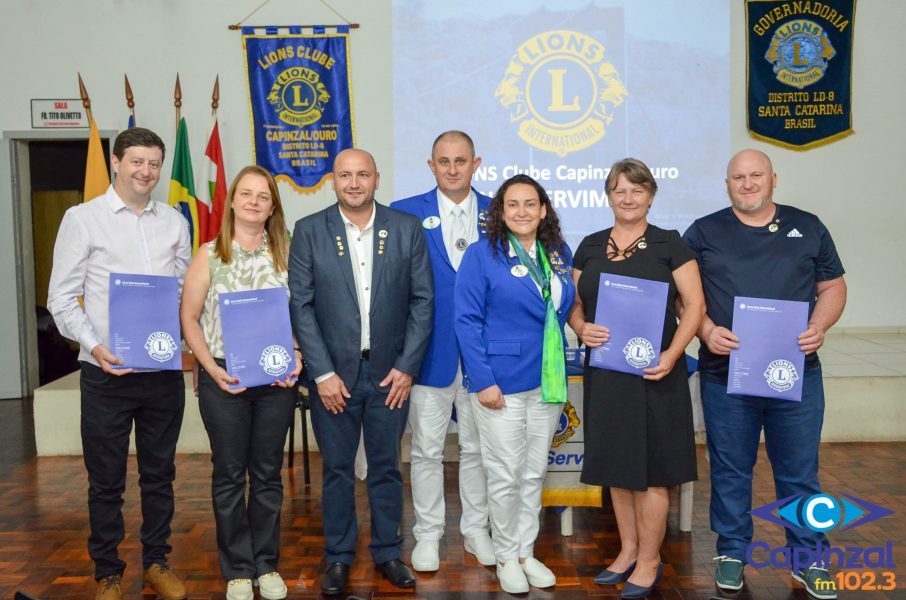 Lions Clube de Capinzal e Ouro empossa novos associados em solenidade festiva