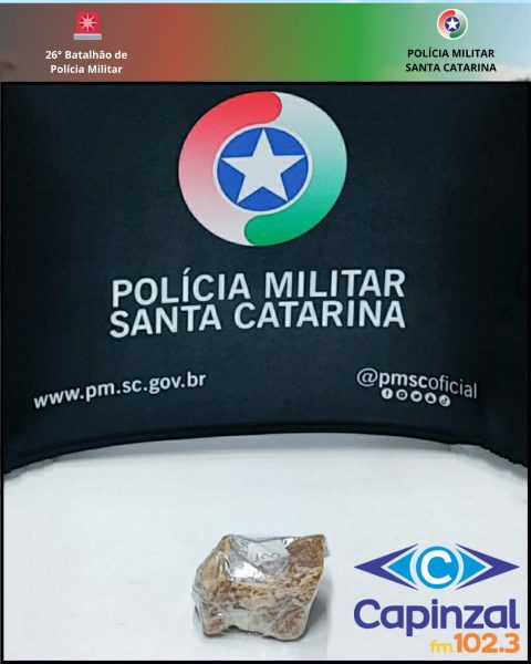 PM prende homem por tráfico de drogas em Herval D'Oeste