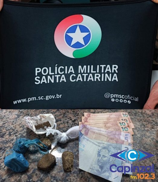 Polícia Militar realiza prisão por tráfico de drogas em Herval d’Oeste