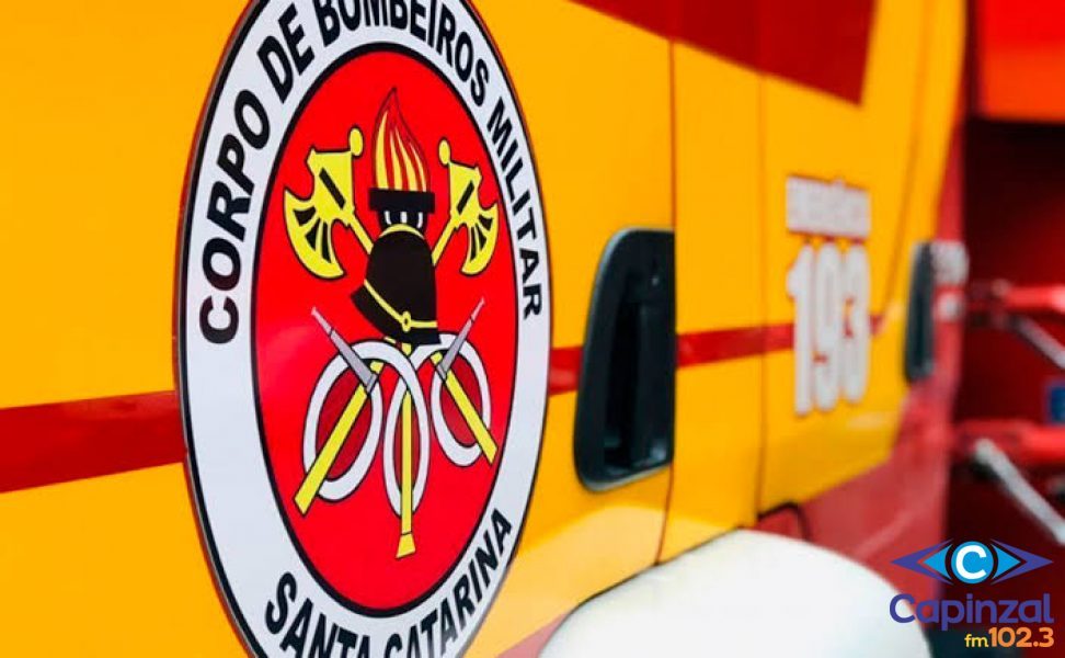 Princípio de incêndio mobiliza Corpo de Bombeiros em apartamento no centro de Capinzal
