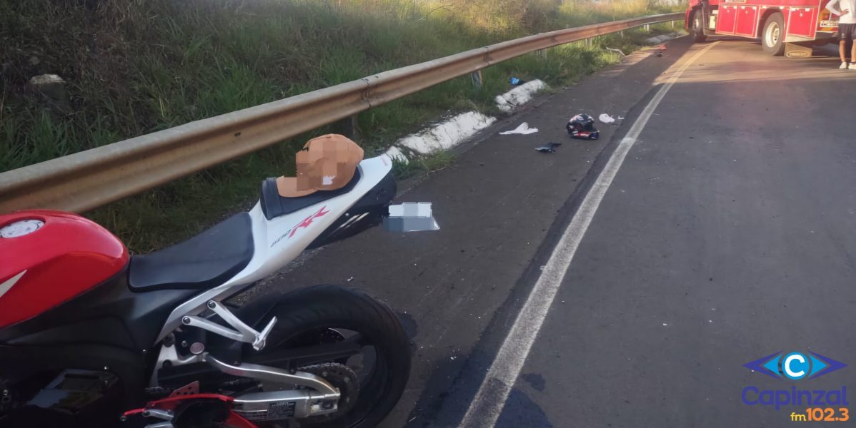 Motociclista fica ferido após saída de pista na SC-135, em Tangará