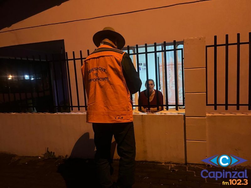 Defesa Civil registra destelhamento de casas no bairro Aparecida, em Campos Novos