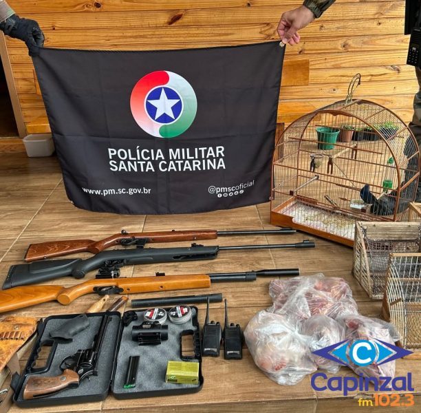 Polícia Militar Ambiental cumpre mandados de busca e apreensão relacionados à caça ilegal no Meio-Oeste de SC