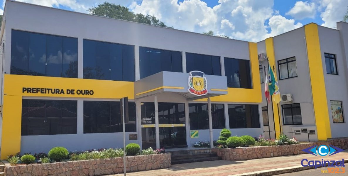 Prefeitura de Ouro fará leilão de bens imóveis e de imóvel no mês de junho