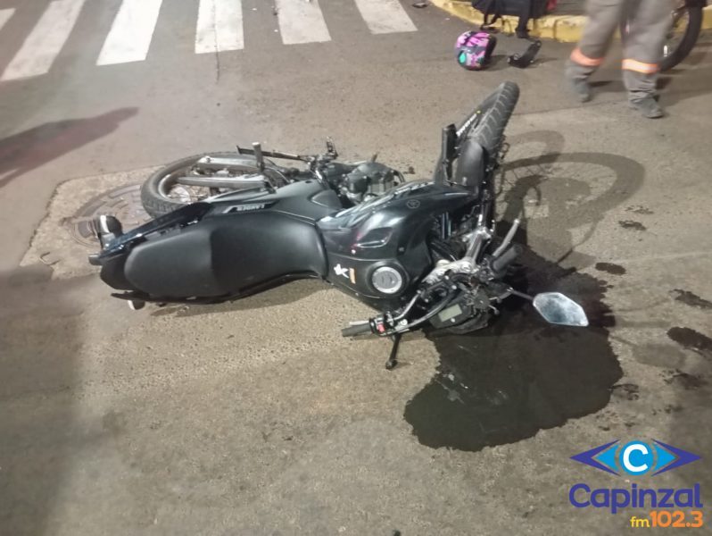 Motociclista fica ferido após acidente em Piratuba