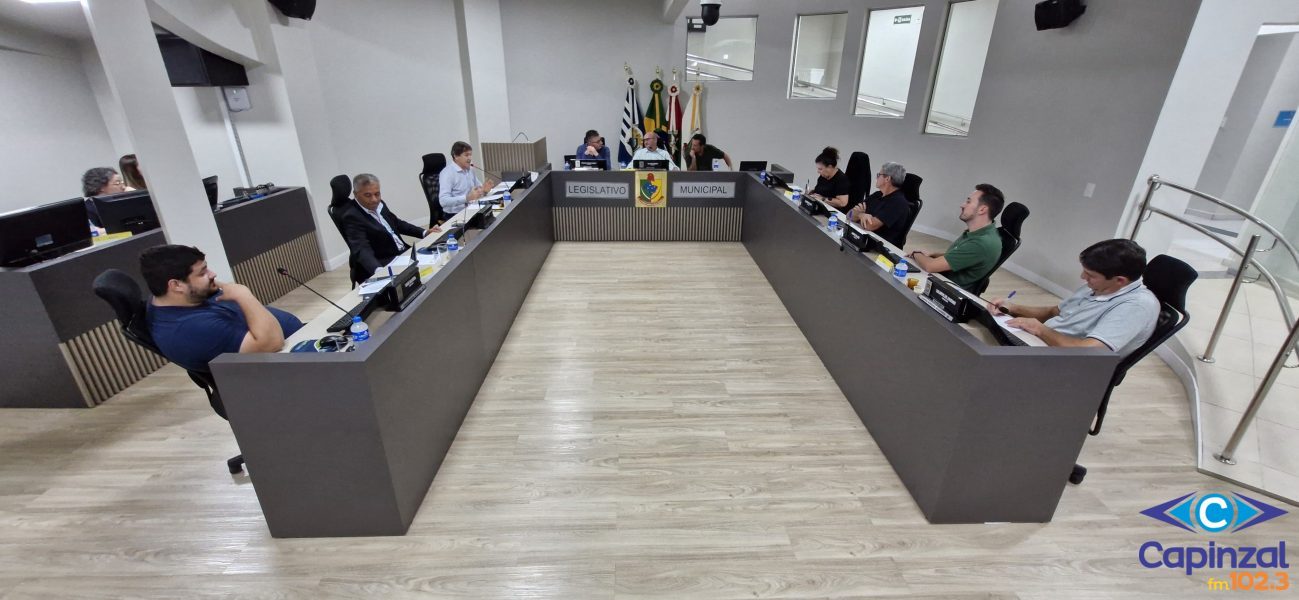 Vereadores de Capinzal aprovam medidas sobre transparência, gestão e propriedade privada